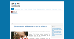 Desktop Screenshot of malestaresenlainfancia.com